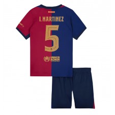 Barcelona Inigo Martinez #5 Hjemmedraktsett Barn 2024-25 Kortermet (+ korte bukser)